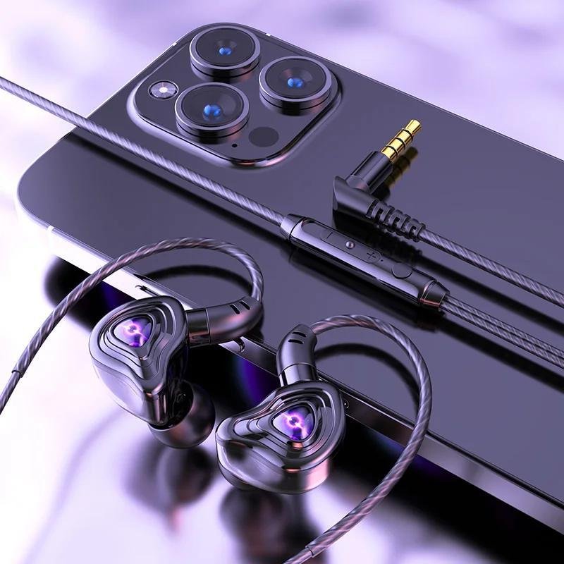 9D Super Bass Wired In-Ear Headset with HD Microphone 3.5mm Earphones