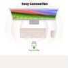 Cimetech Wireless Keyboard and Mouse Combo for Office Laptop and Desktop Use
