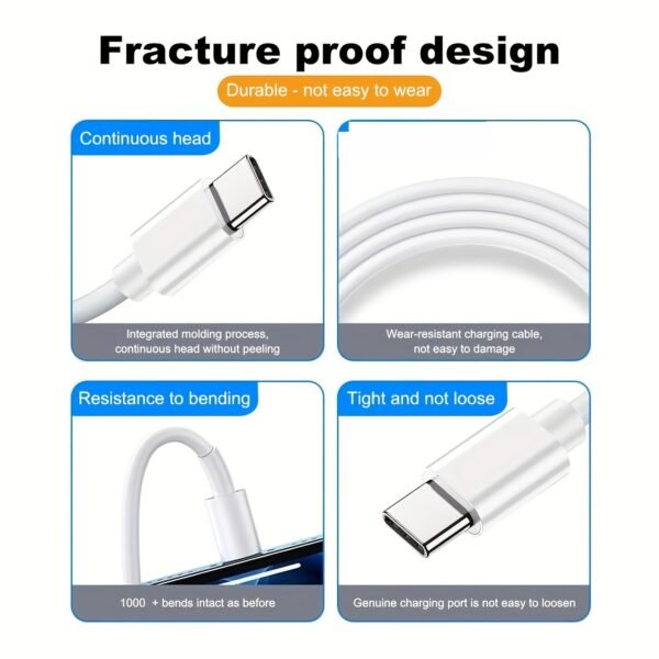 60W Fast Charging USB Type-C Cable 3FT / 6FT / 10FT USB-A to USB-C Charger Cord
