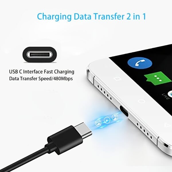 60W Fast Charging USB Type-C Cable High-Speed Charging & Data Transfer Cable