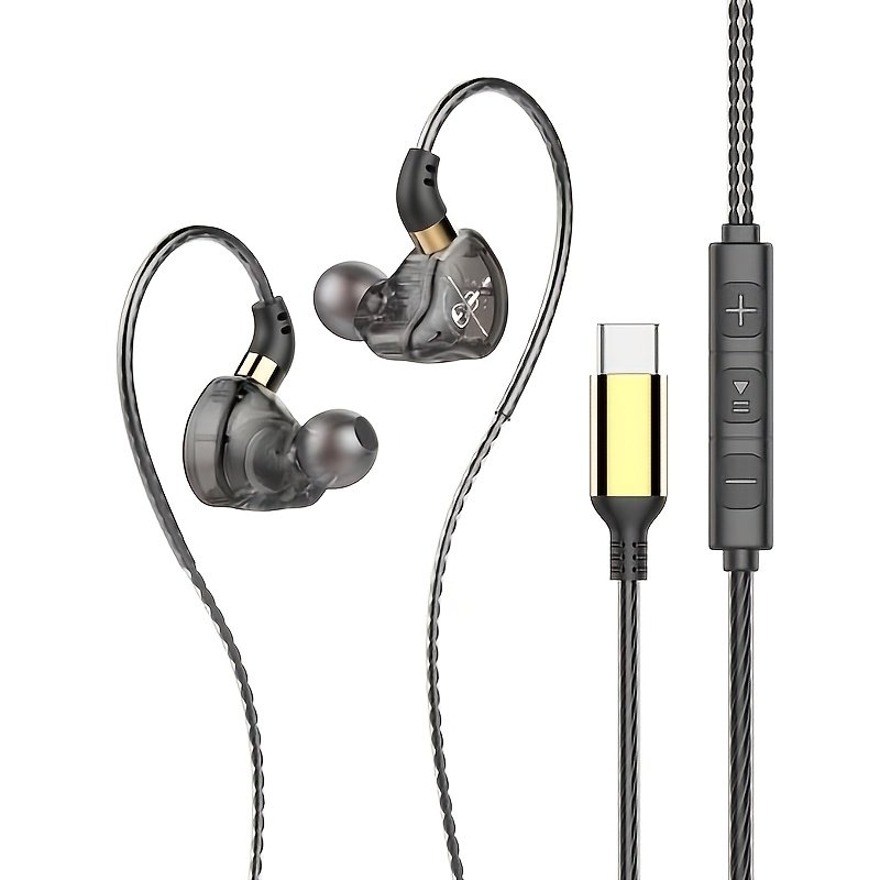 In-Ear Wired Earphones Comfortable Direct Insert Earbuds for Daily Music Use