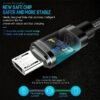 Fast Charging Micro USB Cable Nylon Braided Data Charging Cable for Android Devices