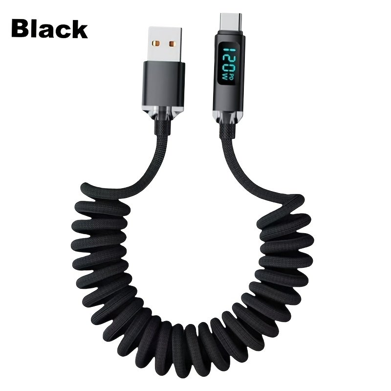 USB-A to Type-C Fast Charging Data Cable for Smartphones & Tablets