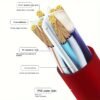 Cat 6 Ethernet Cable 1000Mbps Gigabit LAN Network Cable with RJ45 Connectors