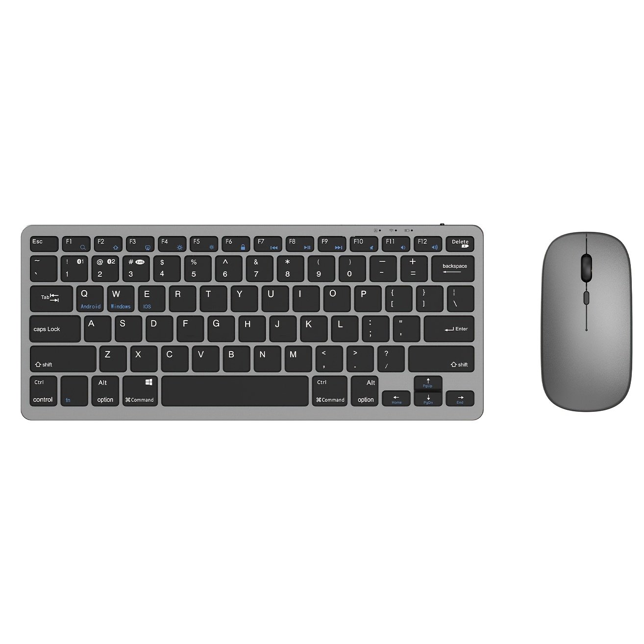 Dual-Mode Wireless Keyboard and Mouse Combo 2.4G + Bluetooth Rechargeable Silent Keyboard Set